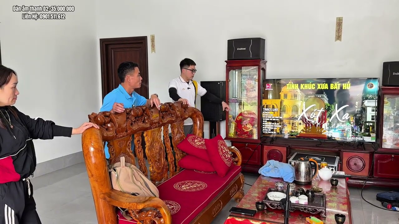 Dùng Amply hát KHÔNG HAY, KHÓ căn chỉnh, gia đình thay thế toàn bộ bằng dàn âm thanh D2 của ĐAT
