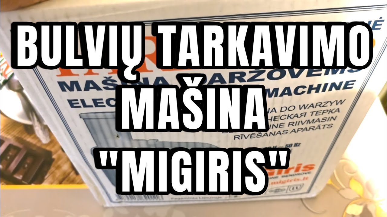 Lietuviška bulvių tarkavimo mašina MIGIRIS BETM-1, 250W