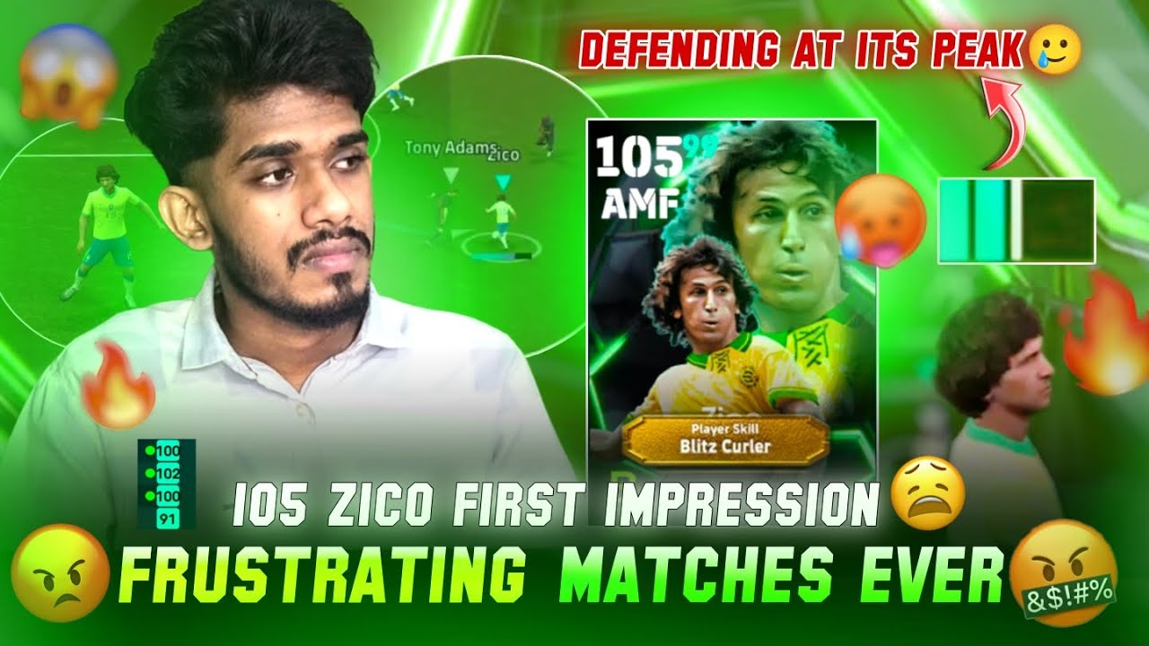 105 Blitz Curl Zico First impression Gone Wrong🥲📉🥵Frustrating Match Ever Played🫠in Efootball 🔥ഹമ്മെ🫡