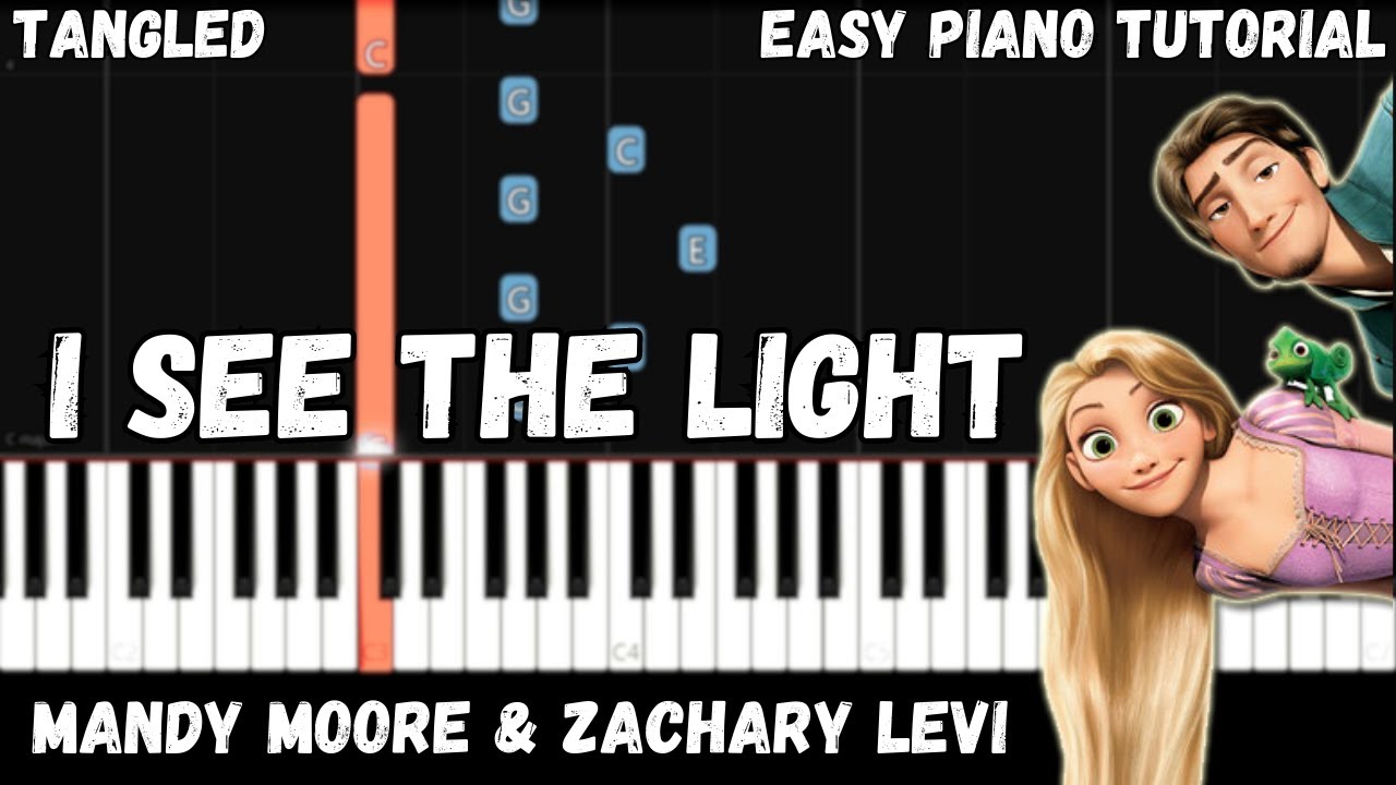 Tangled - I See the Light (Easy Piano Tutorial)