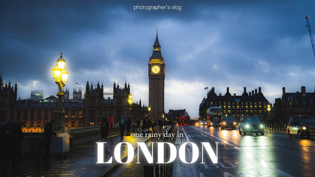 런던의 비 오는 날을 좋아하세요? 사진작가의 여행 VLOG