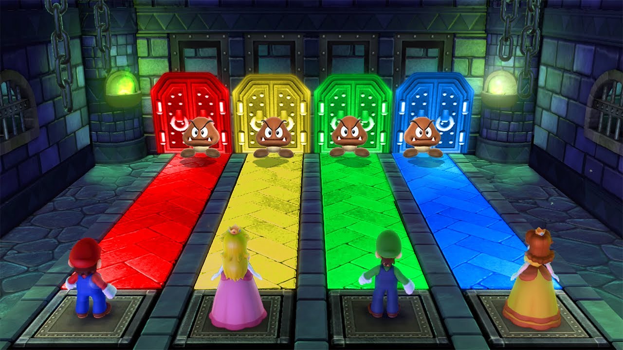 Mario Party 10 MiniGames - Mario Vs Peach Vs Daisy Vs Luigi (Master Cpu)
