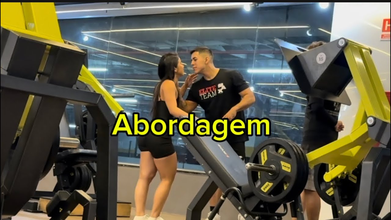 ABORDEI UM CASAL NA ACADEMIA  #cantadas #academia