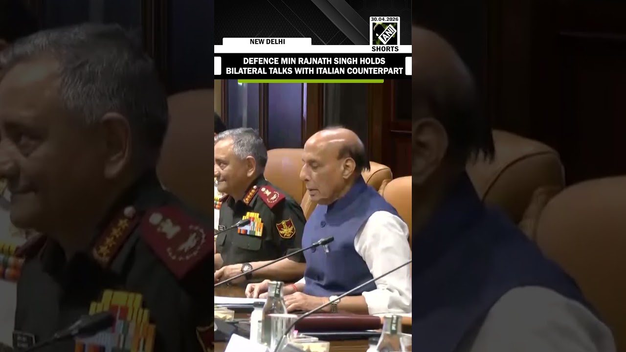 Defence Min Rajnath Singh holds bilateral talks with Italian Defence Minister Guido Crosetto