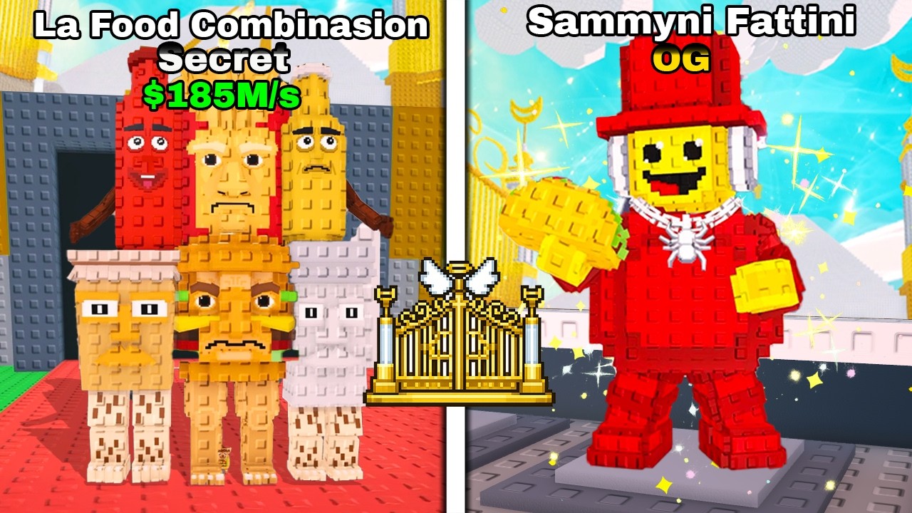 DIVINE MUTATION 😱 New Brainrots Sammyni Fattini, La Food 🔥  Steal a Brainrot Funny Moments