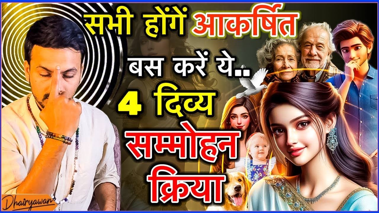 अपनाए ये 4 सम्मोहन क्रिया सभी होंगें आकर्षित ॥ Sammohan Trick ॥ By Dhairyawan