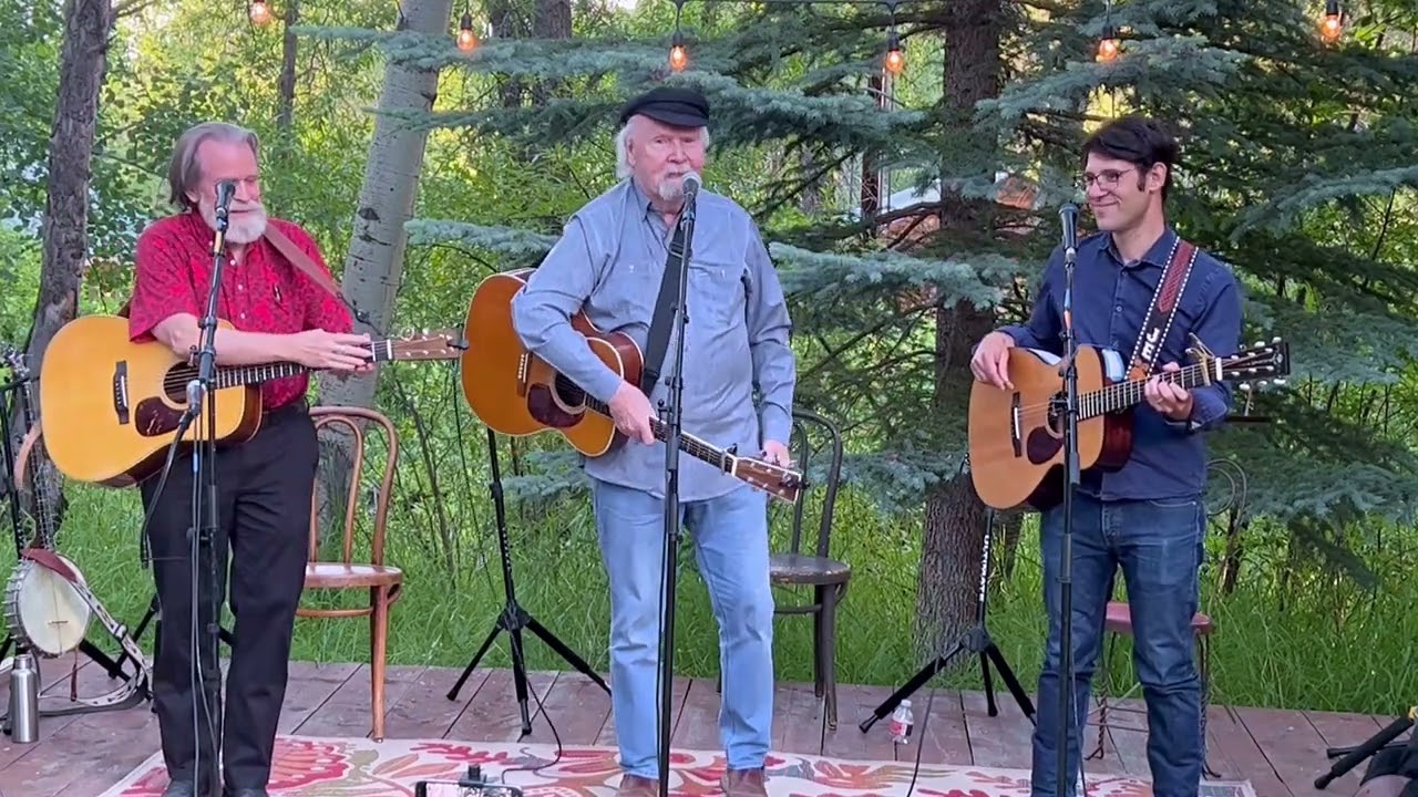 Tom Paxton with Daniel Boling and Jackson Emmer 7-2-23 Four Mile Creek