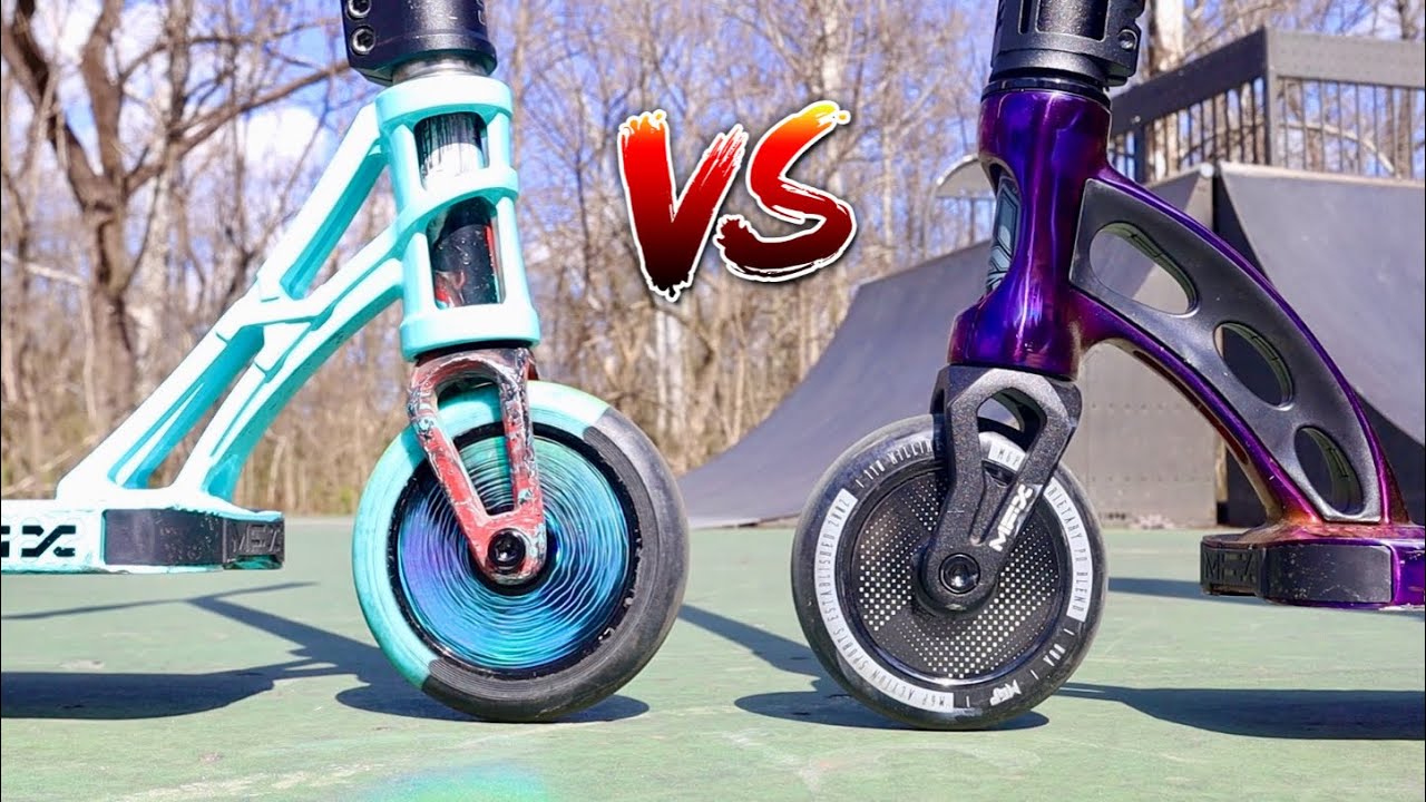 BIG VS SMALL SCOOTER WHEELS! *120MM VS *110MM*