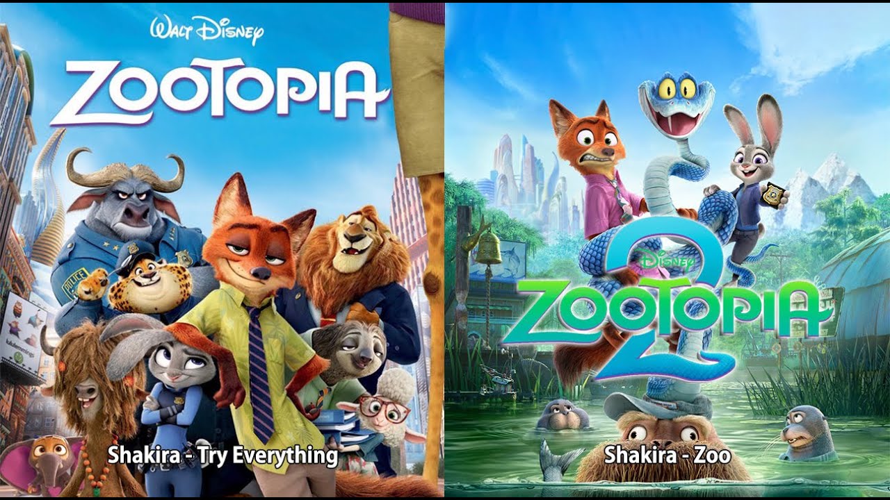 疯狂动物城 作業用BGM【全2曲重复1小时】Zootopia Song 1 Hour Playlist #Zoo #TryEverything #zootopia2 #shakira #disney