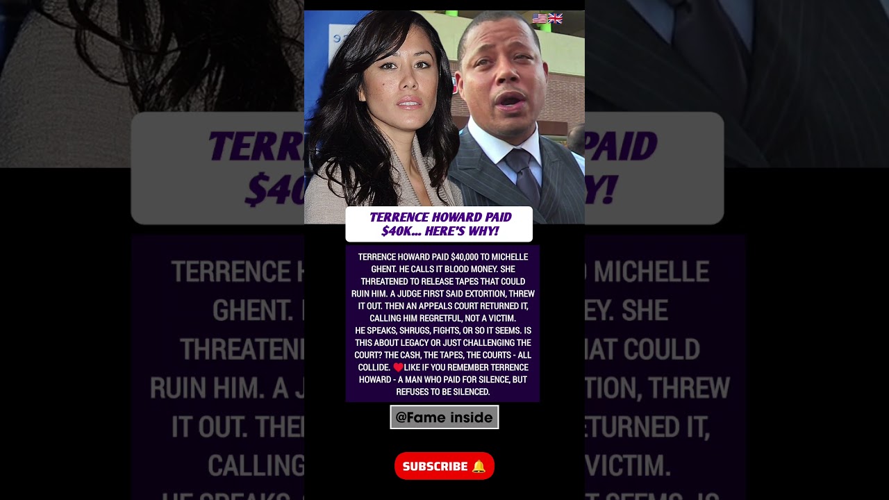TERRENCE HOWARD PAID $40K... HERE'S WHY!#hollywood #cinema #celebrity #news #history #usa