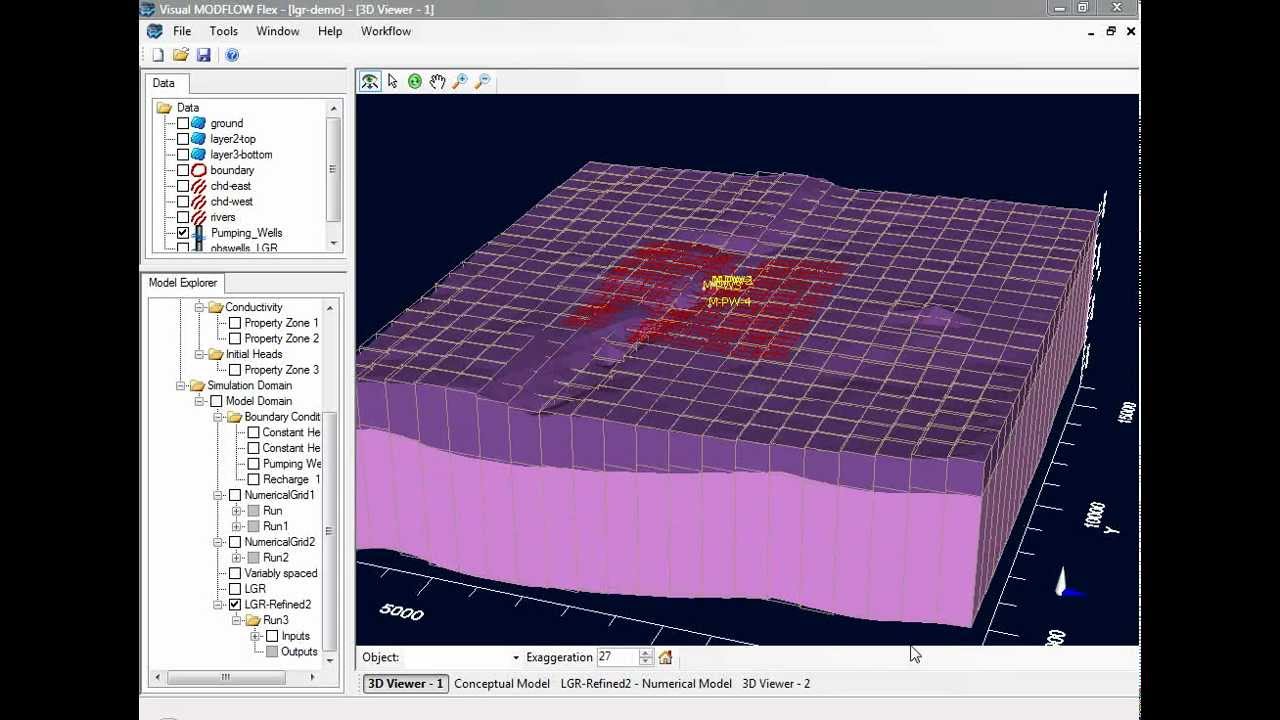 Visual MODFLOW Flex  |  Local Grid Refinement (MODFLOW-LGR)