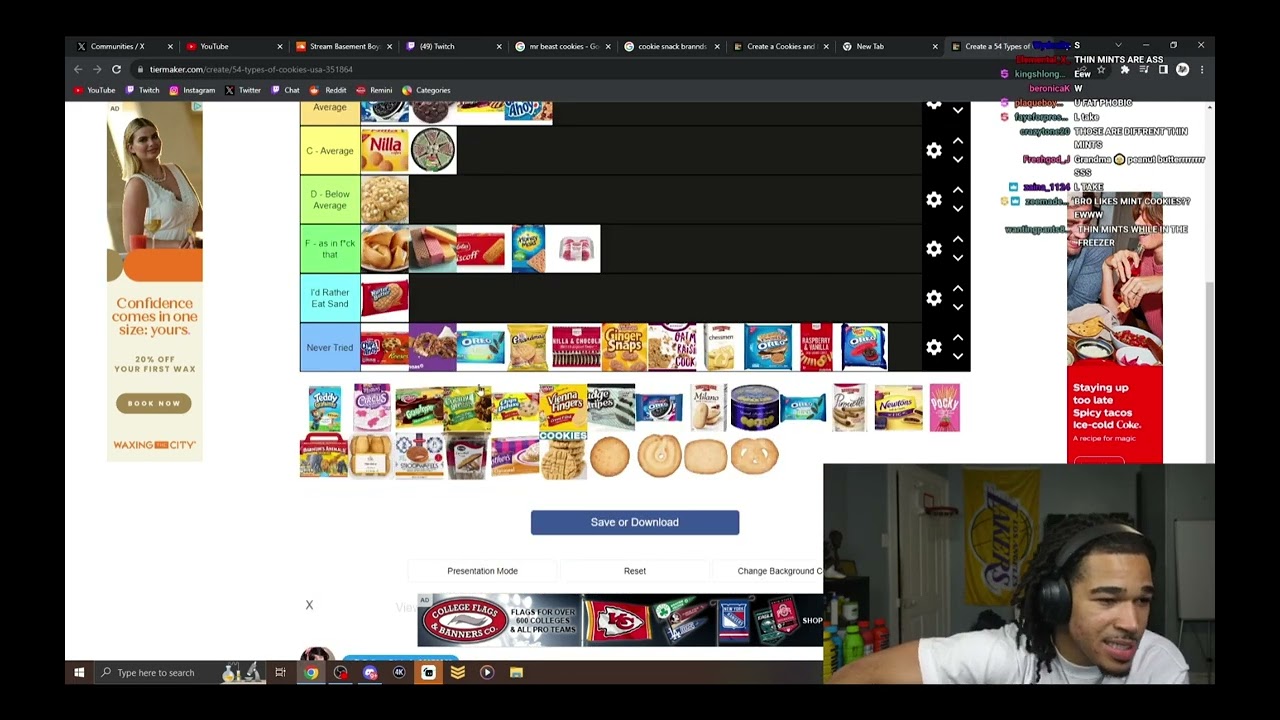 PlaqueBoyMax Makes a COOKIE Tierlist