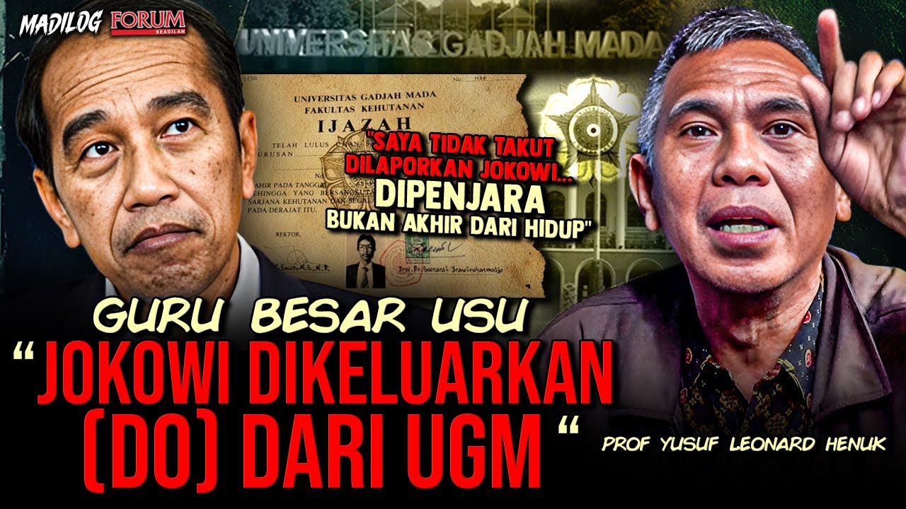 PROF YUSUF LEONARD: TUNJUKKAN TRANSKRIP NILAI JOKOWI...!!!