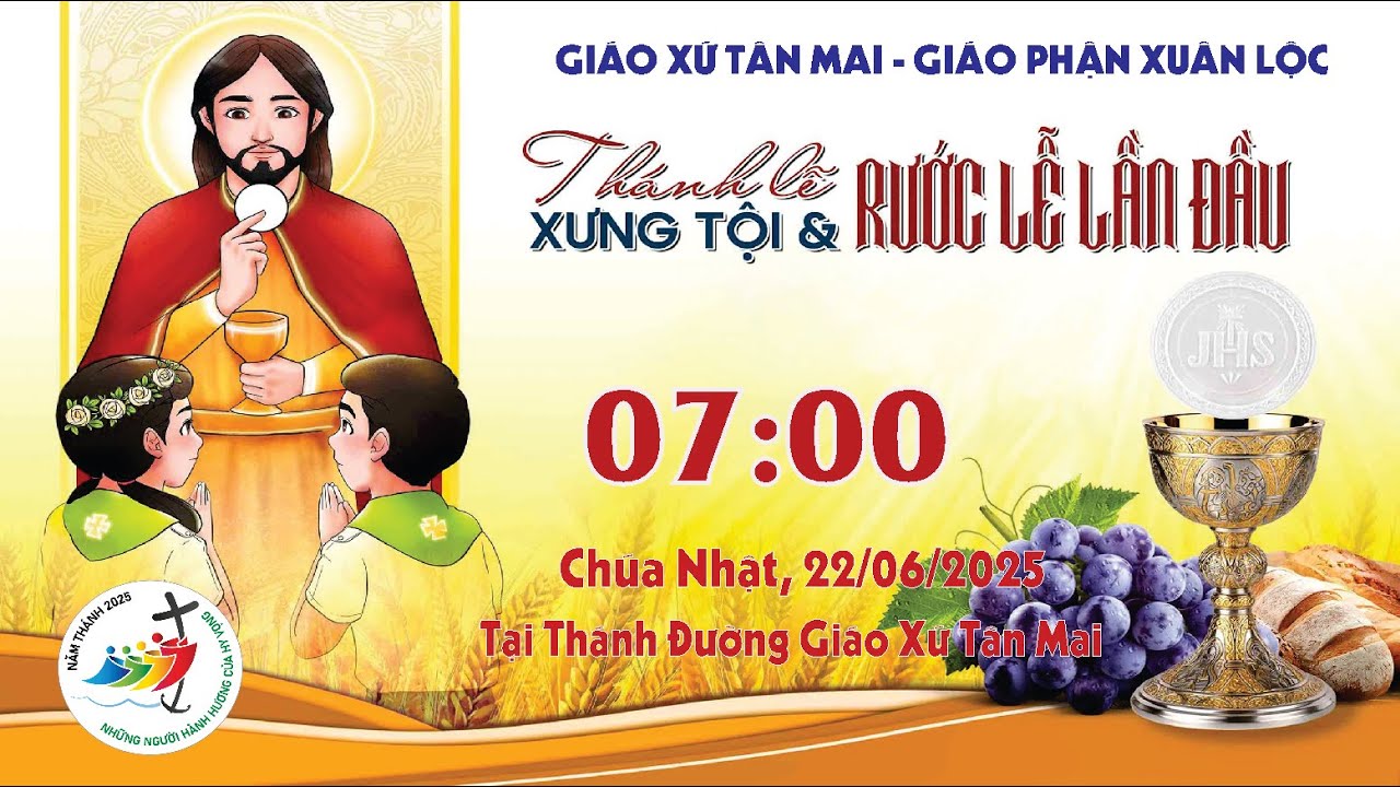 🔴[Trực Tuyến] THÁNH LỄ RƯỚC LỄ LẦN ĐẦU (22.06.2025) | GIÁO XỨ TÂN MAI