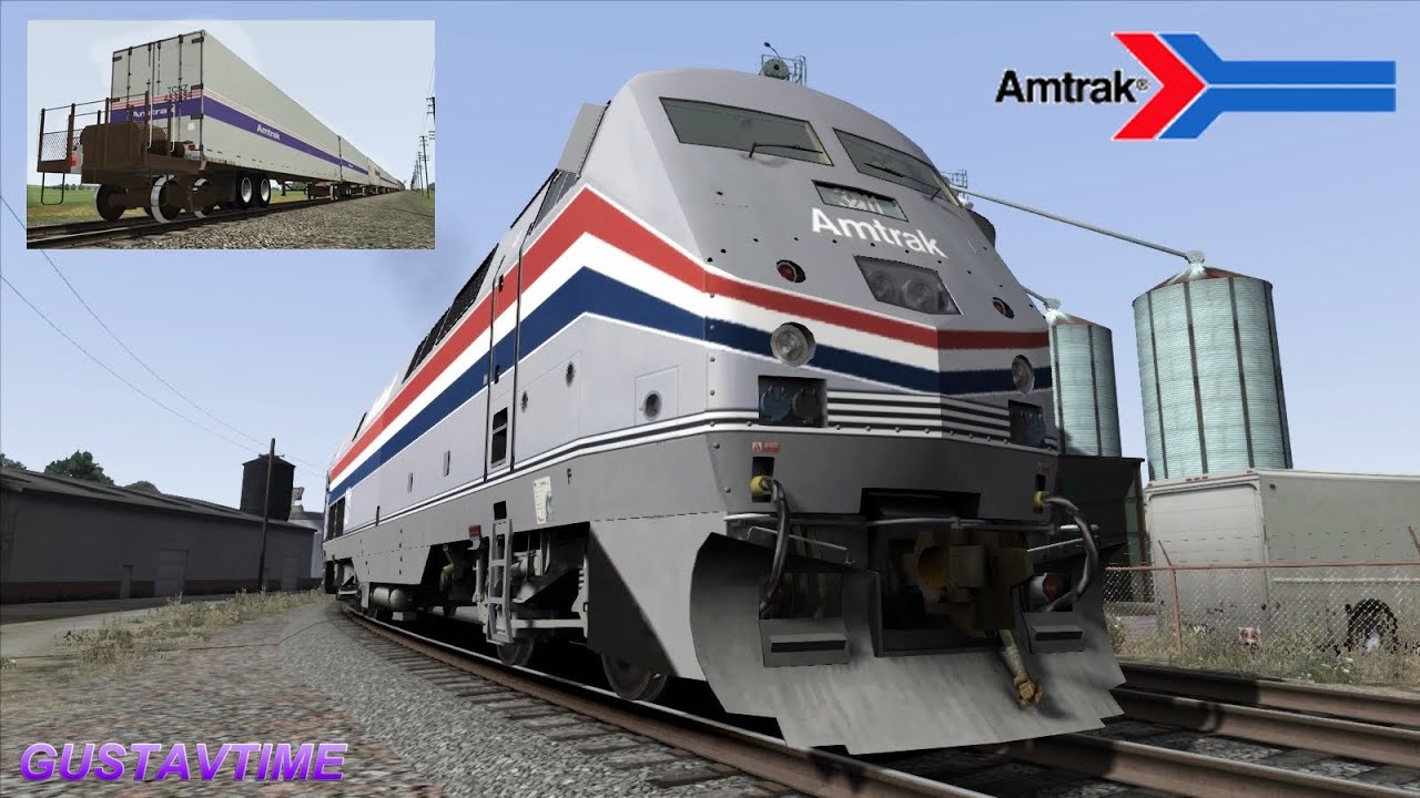 Amtrak California Zephyr train - RoadRailer
