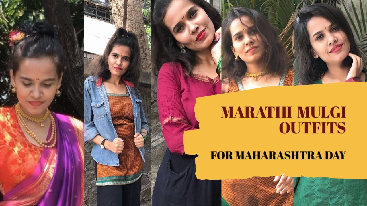 Marathi Mulgi Outfits | Maharashtra Day vlog