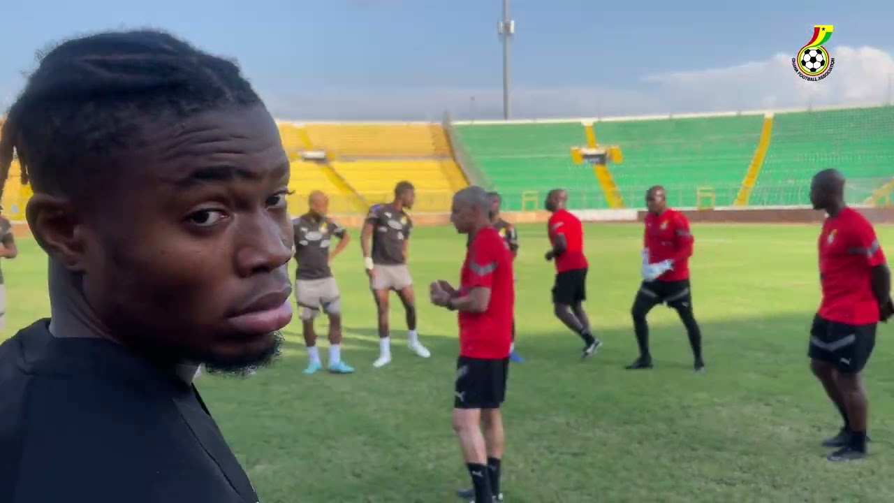 EXCERPTS FROM THE BLACK STARS SECOND TRAINING AT THE BABA YARA STADIUM AHEAD OF WORLD CUP QUALIFIERS