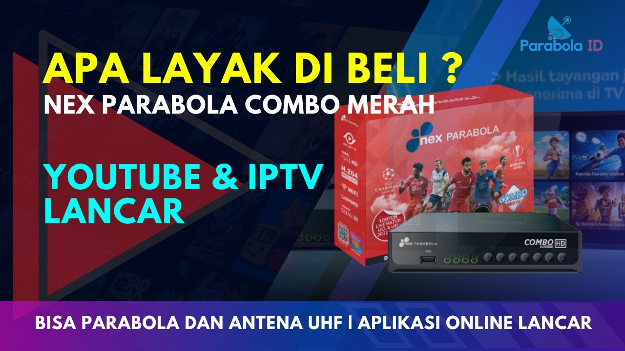 STB Nex Parabola Combo Merah 2025 | Parabola + TV Digital DVBT2 | Youtube & IPTV Lancar!