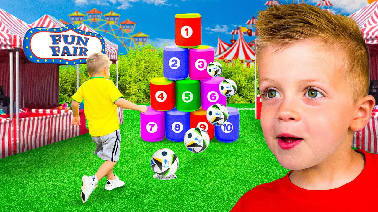 WE MADE A FOOTBALL FUNFAIR!