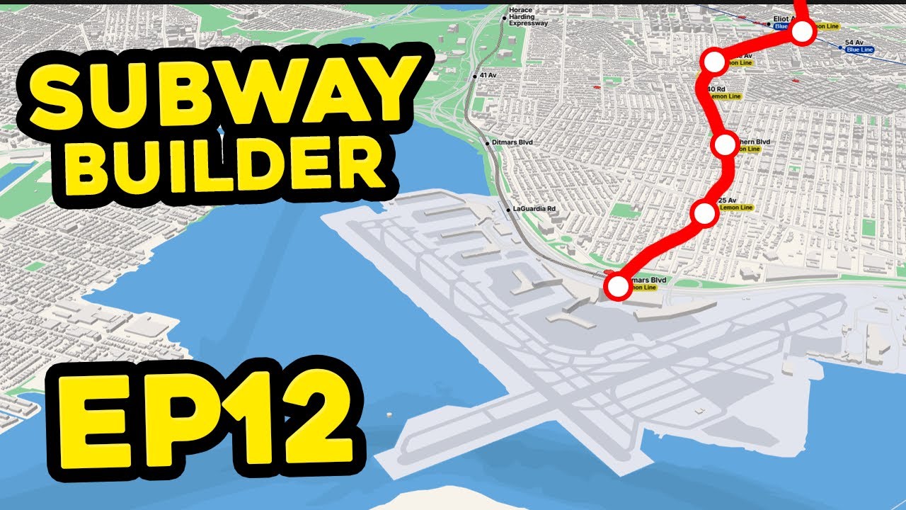 Connecting a NEW AIRPORT - Subway Builder #12
