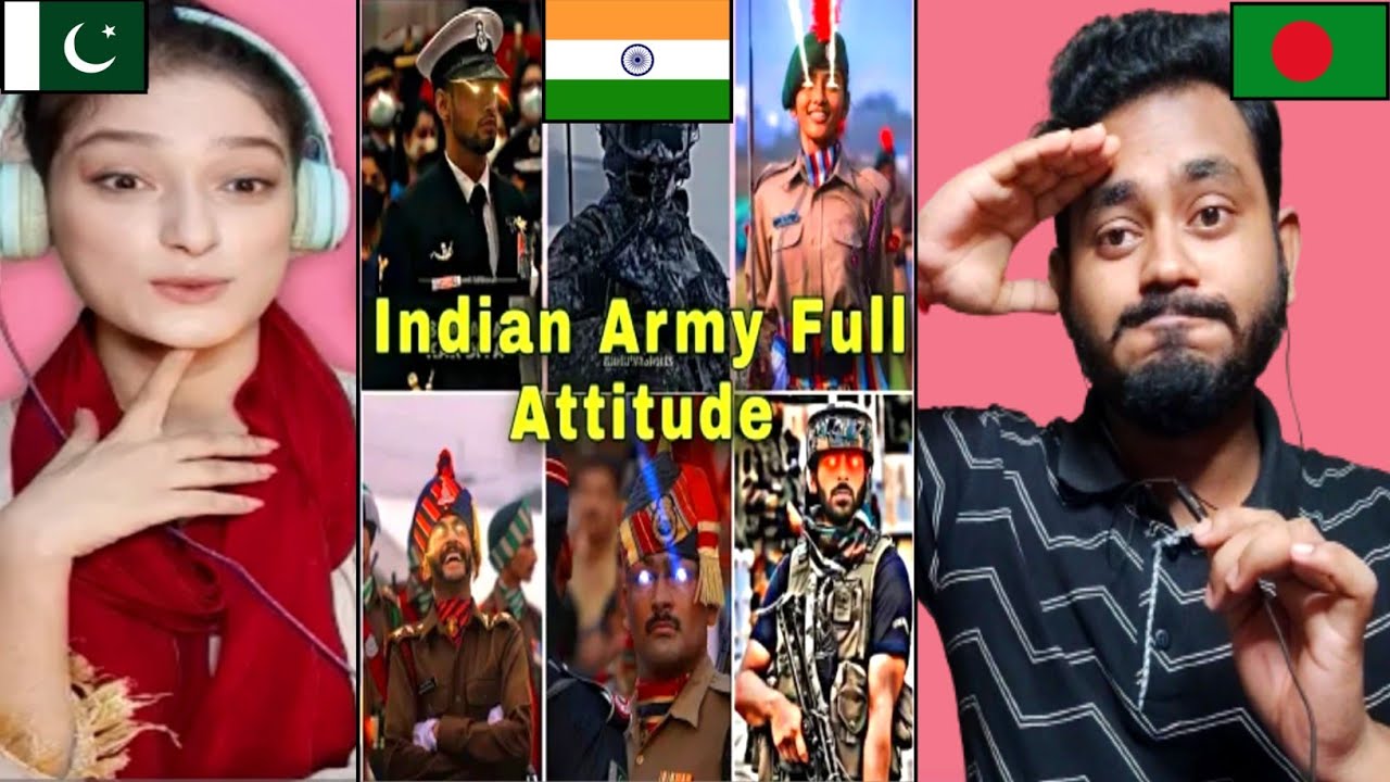 Indian _rmy Full Attitude 😈 -- _ Indian _rmy Savage Reels _ Bangladeshi reaction @React Pro