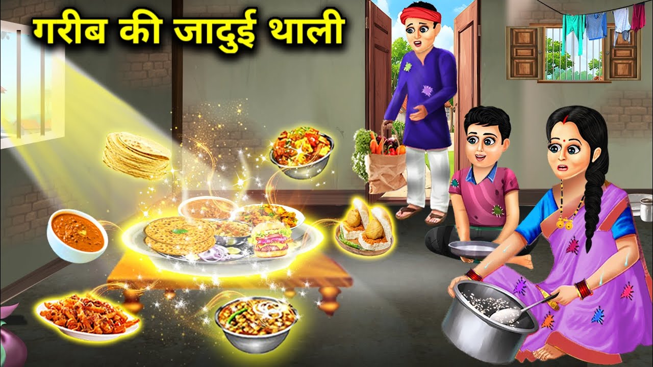 गरीब की जादुई थाली || Gareeb Ki Jaadui Thali || Sunhari Magical kahaniyan || Hindi Cartoon videos...