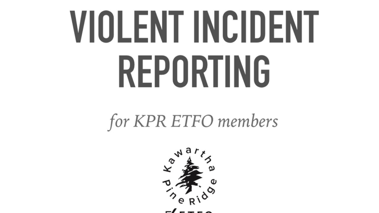 KPRETFO   Violent Incident Reporting