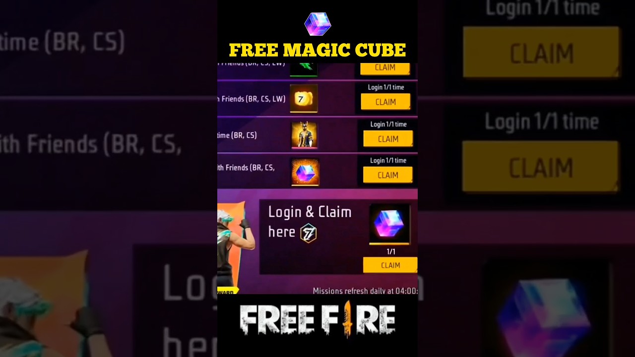 Free magic cube event 😱🔥 |7th anniversary free magic cube | #freefire #trending #shorts