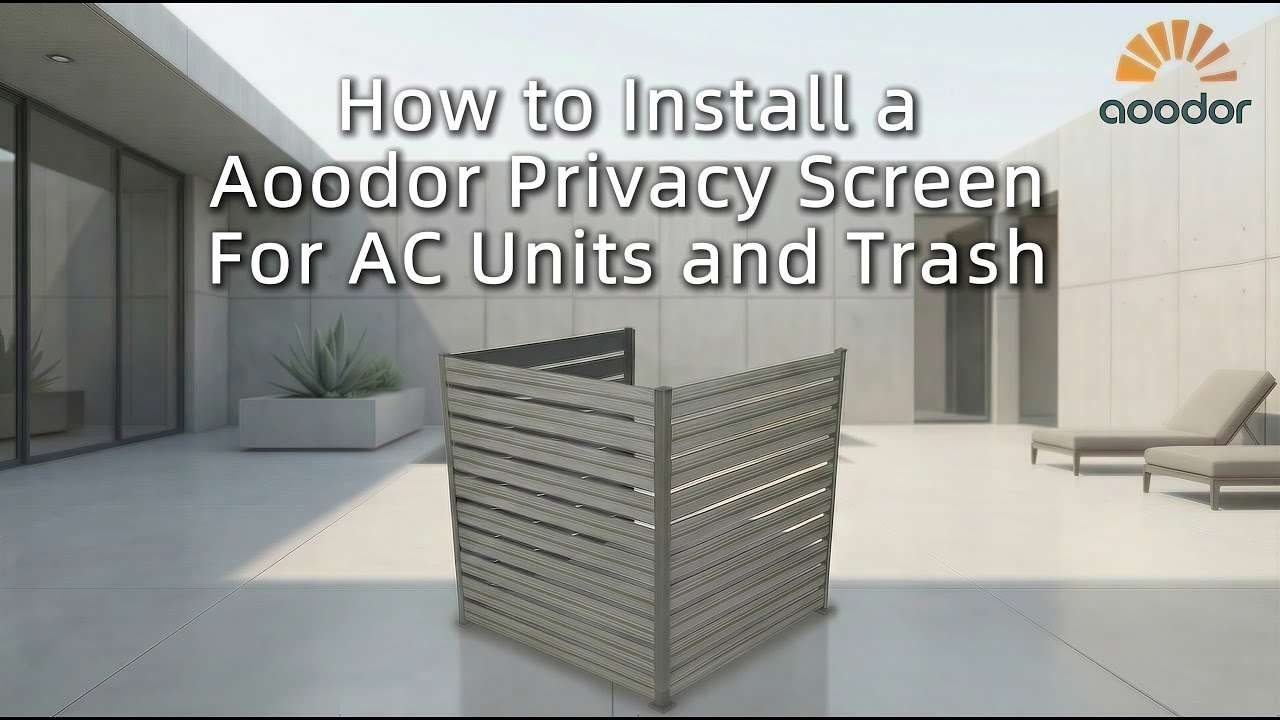 How to Install Aoodor Privacy Screen For AC Units and Trash