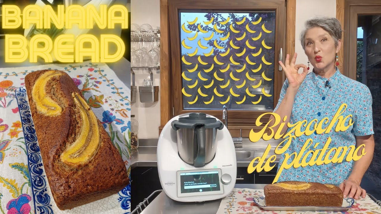 🍌🐒 BANANA BREAD | BIZCOCHO DE PLATANO 🐒🍌 con Thermomix® #TM6 #TM5 #TM31 🔝