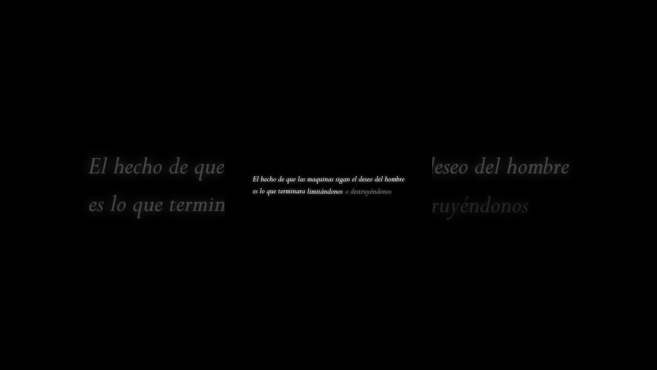 An&aacute;lisis Auto I Las maquinas y nuestra limitaci&oacute;n o destrucci&oacute;n #auto #wllae #analisis #peliculas