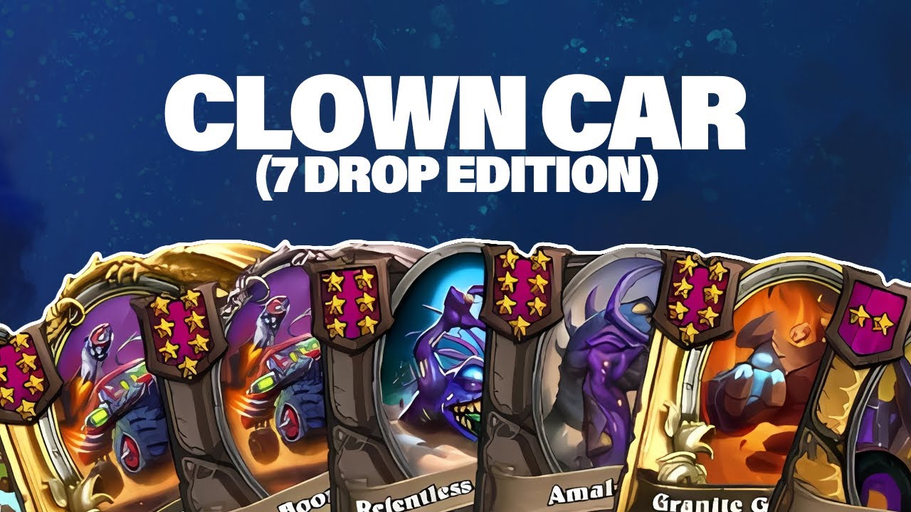 Clown Car With 7 Drops is Busted (obviously) | Dogdog Hearthstone Battlegrounds