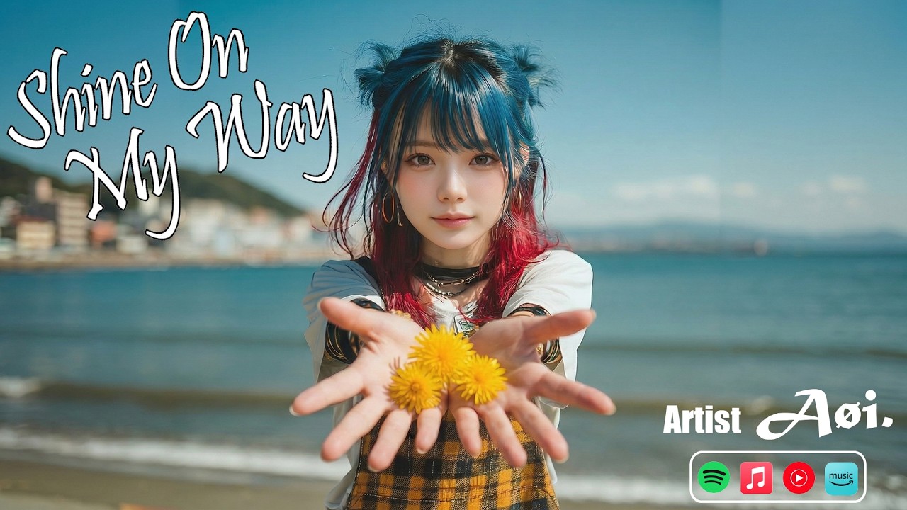 「Shine On My Way」☆フルバージョン☆  自分自身を信じて恐れや涙を乗り越えて希望へ向かって進み続けよう！　【AI アーティストーAøi.】