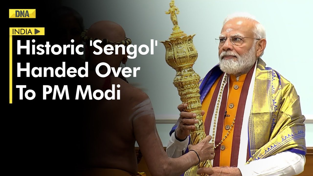 New Parliament Building Inauguration: Historic moment as PM Modi receives historic 'Sengol'