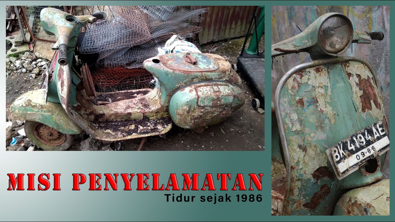 Barn Find | Aksi Penyelamatan Vespa Super di Rongsokan