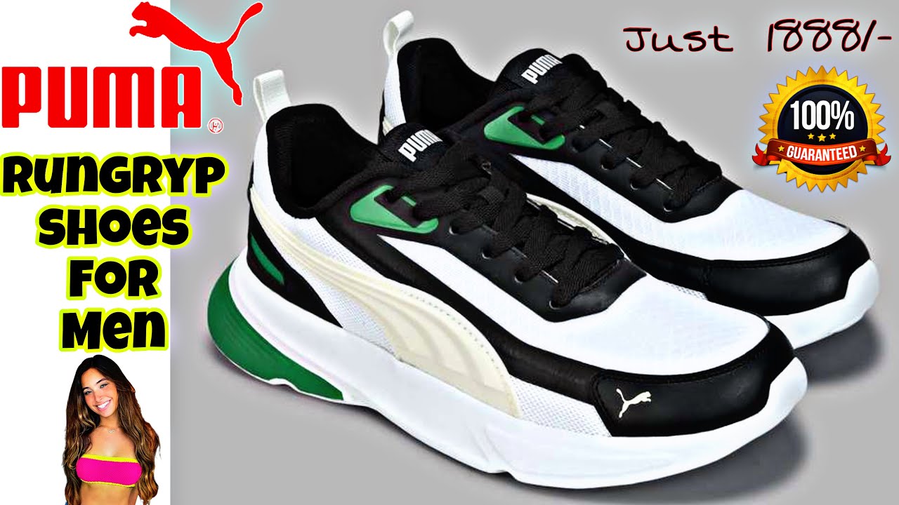 PUMA Rungryp Shoes for Men Green with White Full Reviews  #pumashoes #flipkart #viratkohli #mrbeast