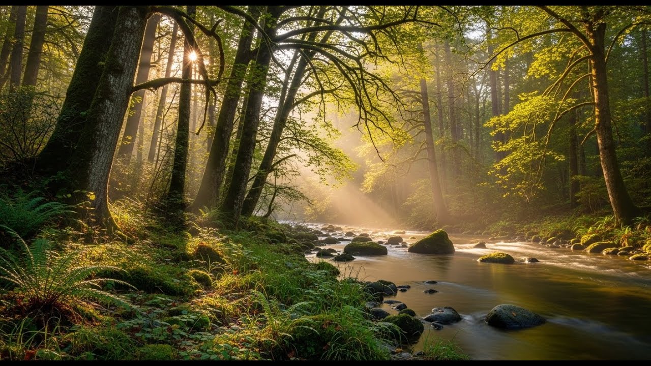 Flowing River Ambience 🌊 Peaceful Sound for Meditation, Focus, and Deep Relaxation #844