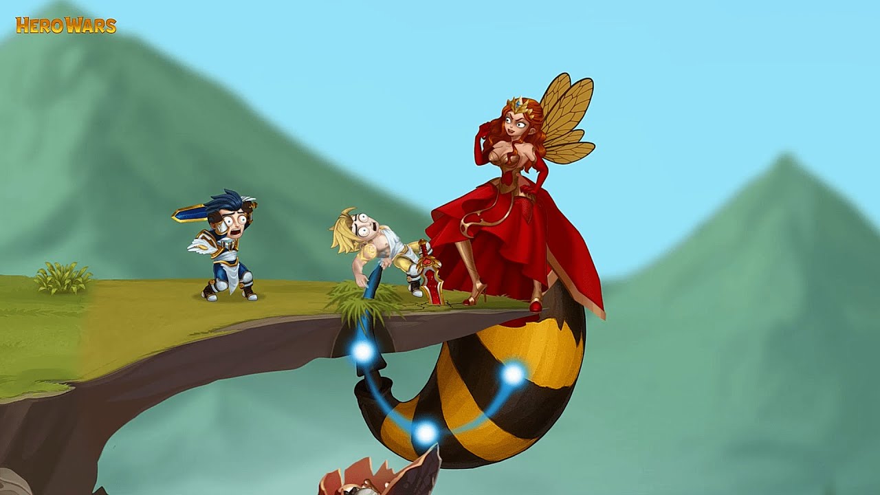 Hero Wars Ad 128: Giant Queen Bee