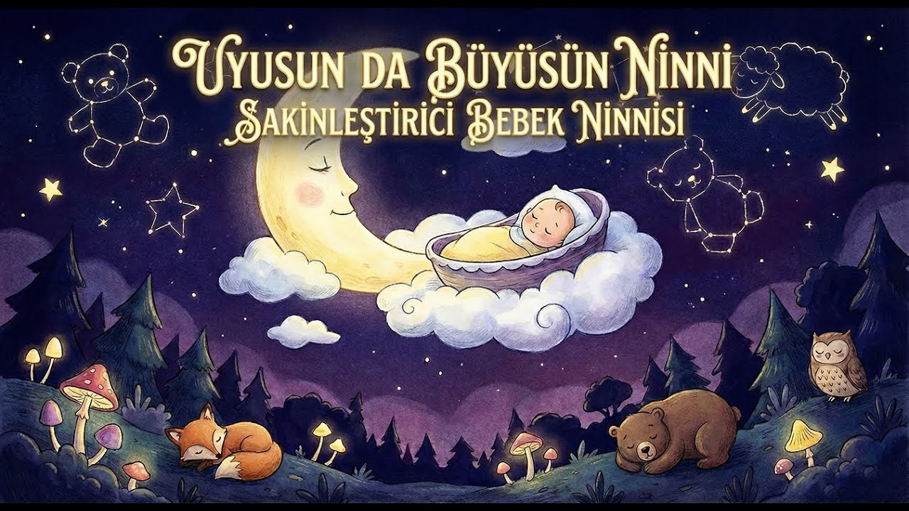 Uyusun da Büyüsün Ninnisi 🌙 1 Saat Kesintisiz Sakinleştirici Bebek Uyku Müziği