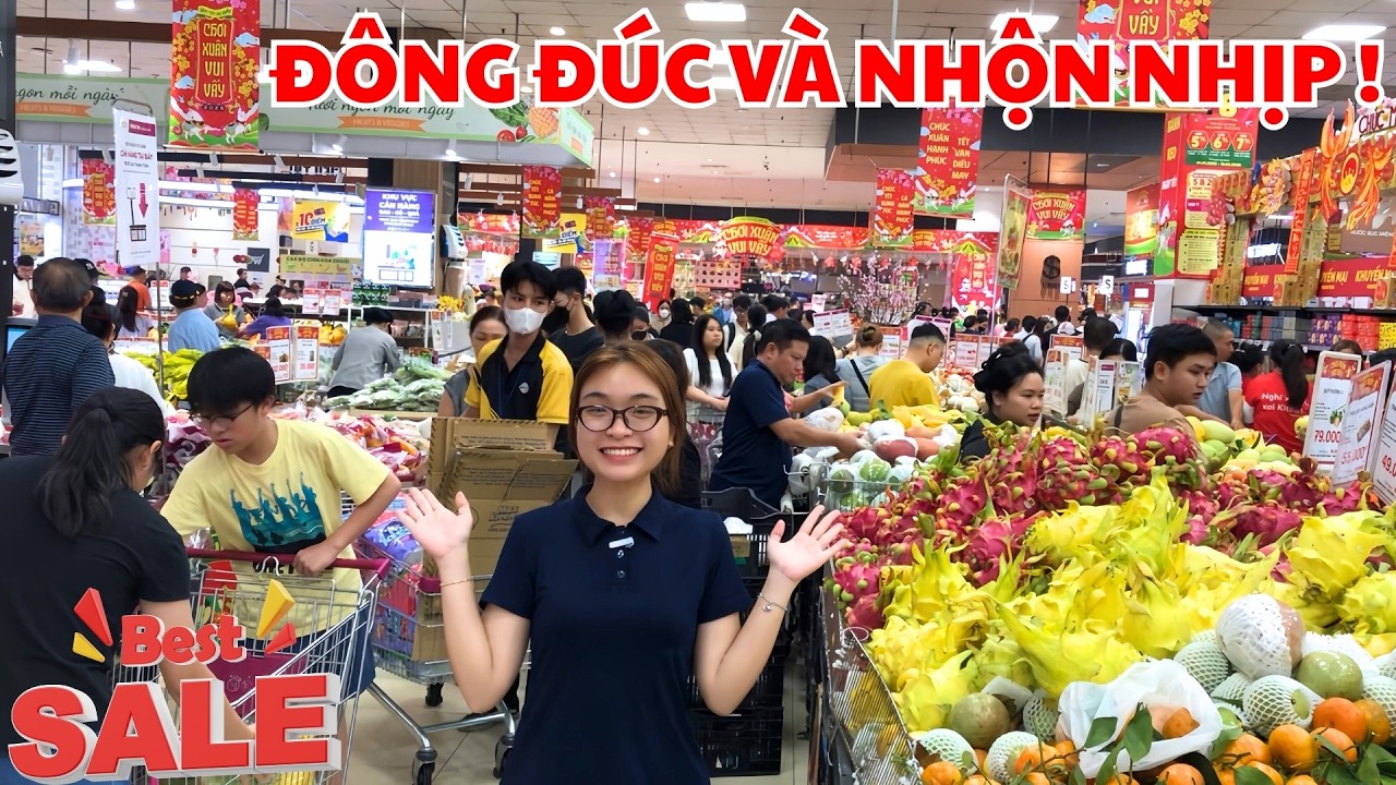 SIÊU THỊ TƯNG BỪNG NGÀY TẾT! ĐÔNG ĐÚC VÀ NHỘN NHỊP SĂN HÀNG TẾT ĐÓN NĂM MỚI!