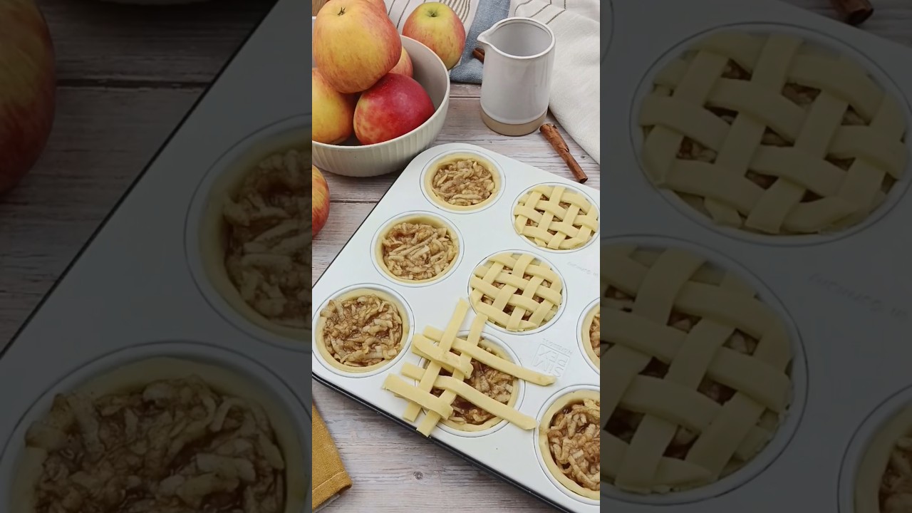 Mini szarlotka 🍎 #jesień #pieczenie #smakosz #przepisy #szarlotka