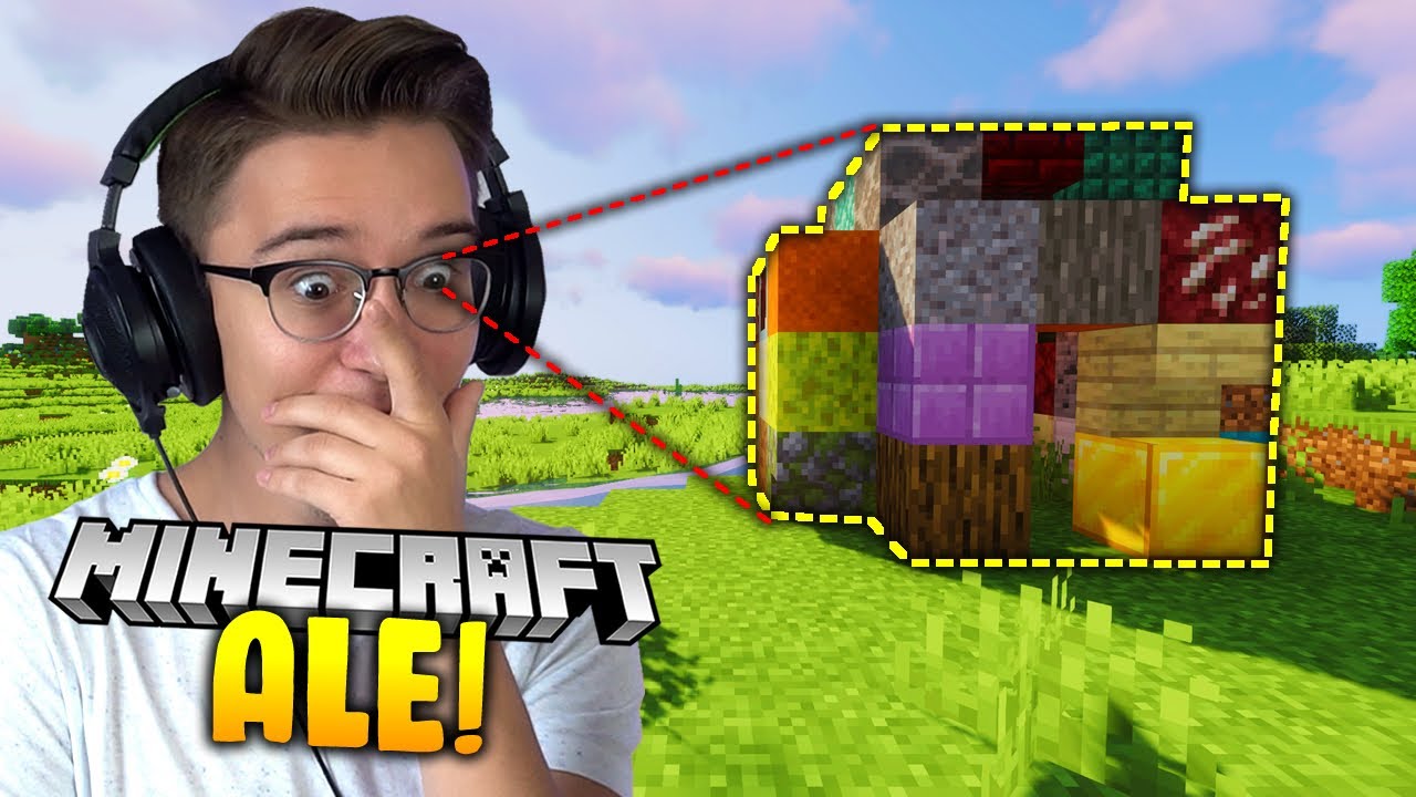 MINECRAFT, ale PATRZĄC ZMIENIAM BLOKI NA LOSOWE | Sheo