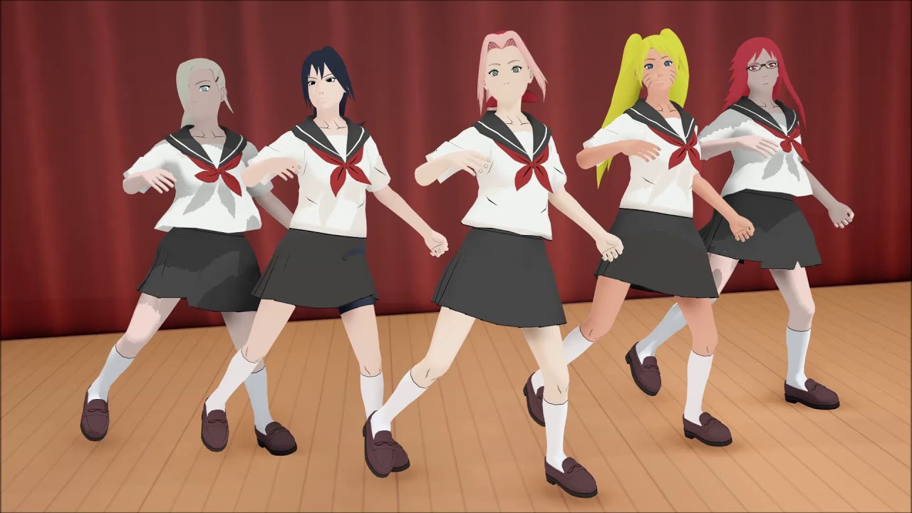 [MMD] Sakura, Sasuko, Naruko, Ino, Karin - Litel apple