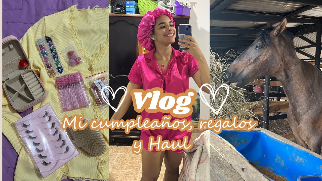 Vlog: Mi cumpleaños 🎂 Haul de regalos y compras de Temu 🛍️ 