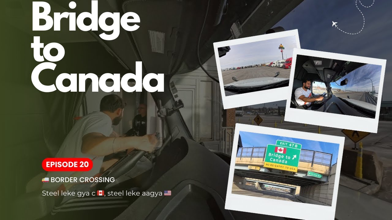 Episode 20: Border crossing after 7 days | Strict checking at canadian border | End of texas trip