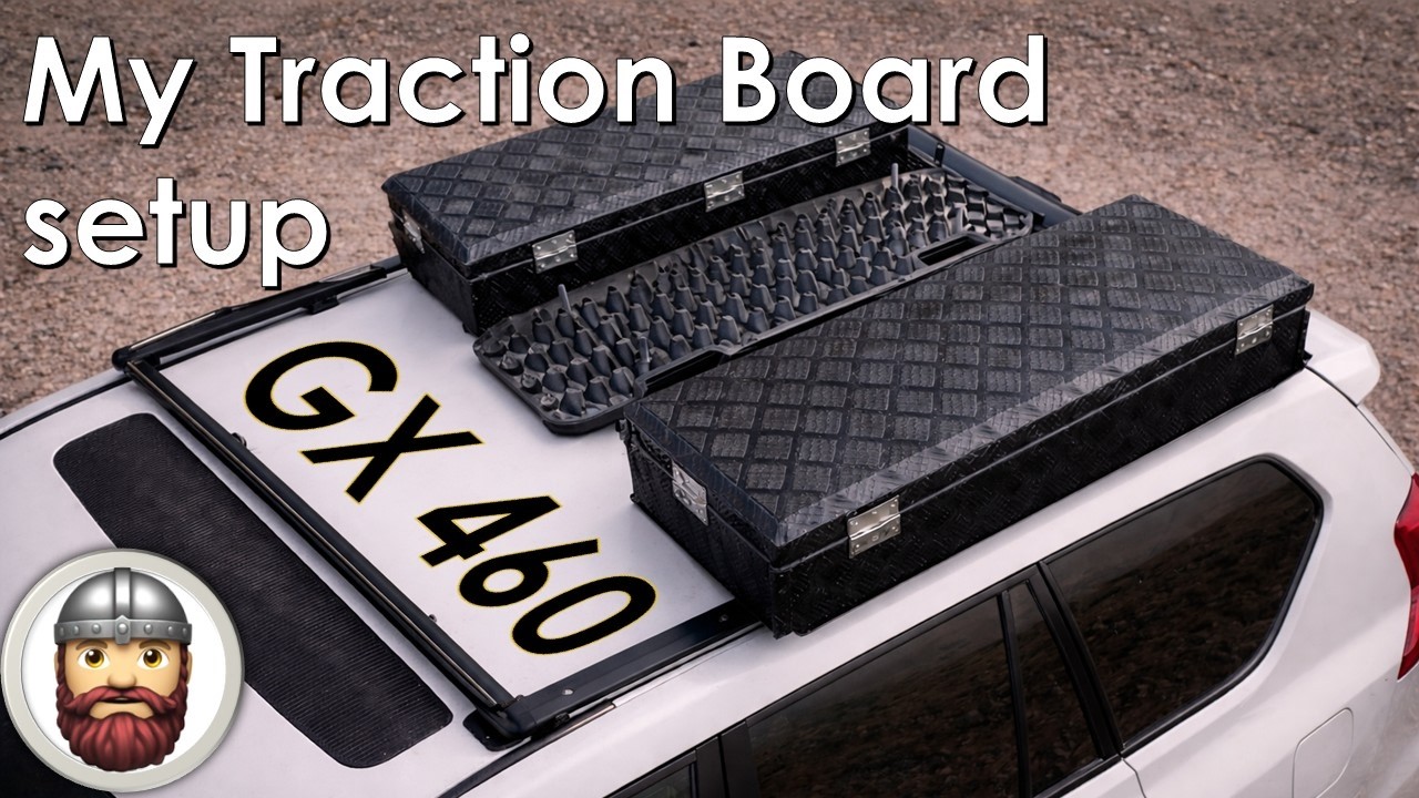 GX460 Overland Roof DIY Setup (Traction boards) – Clean & Functional