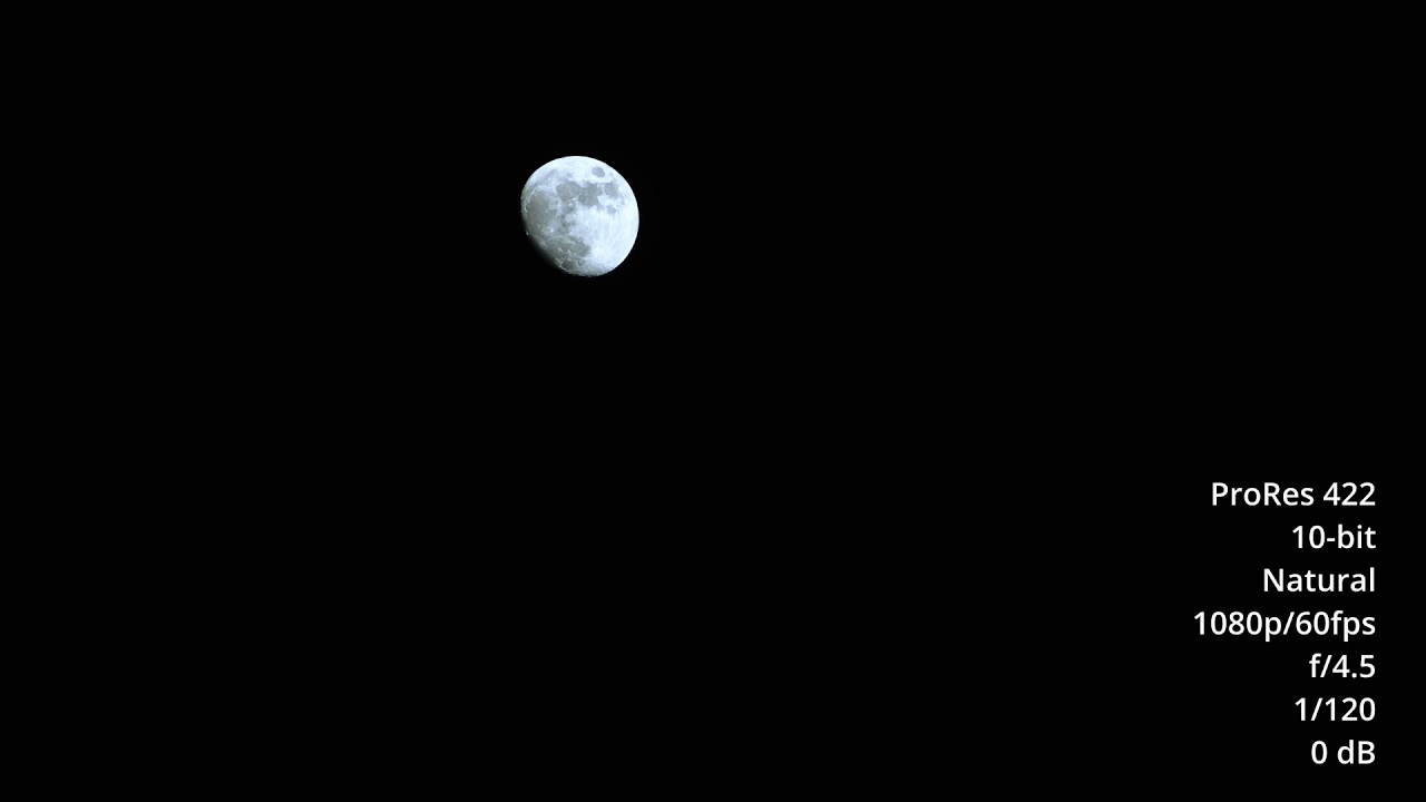 Canon VIXIA HF G60 Moon Shot (12/15/21)
