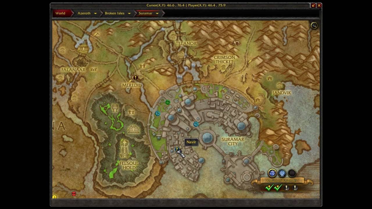 How to get to Randill WoW Rare Suramar