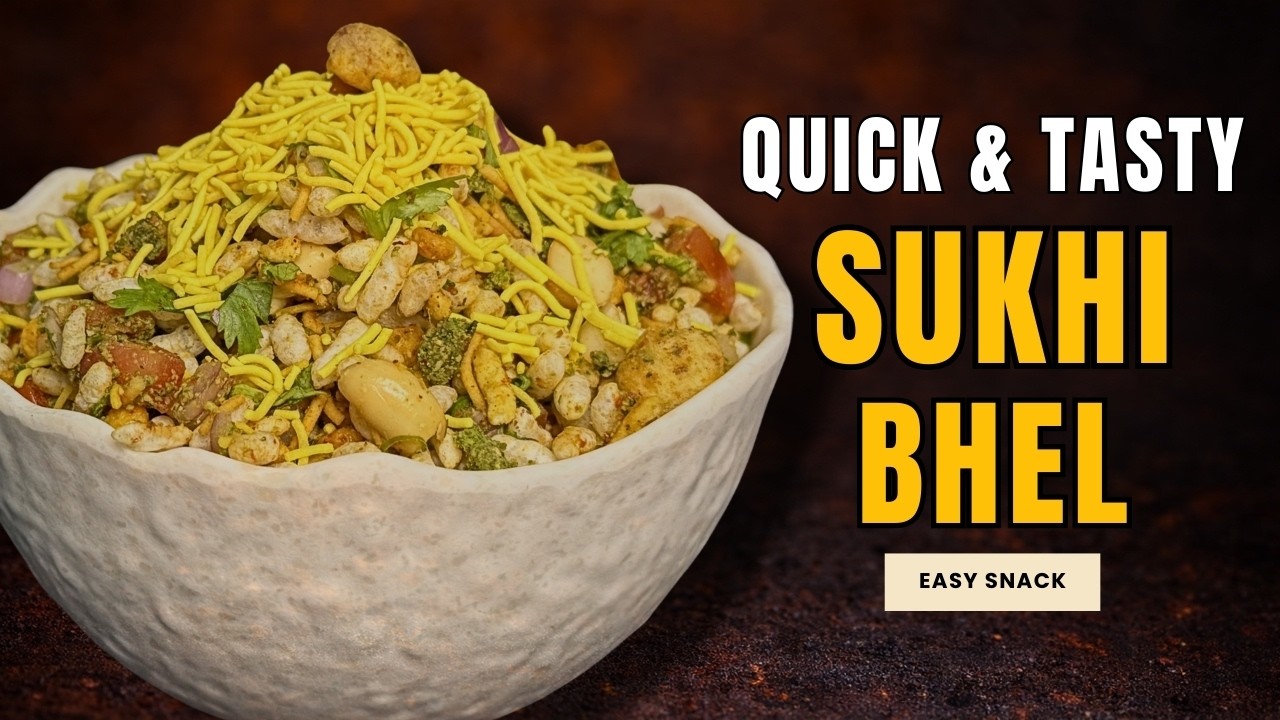 I made this Street Food Style SUKHI BHEL in 5 Minutes | Sukhi Bhel Recipe
