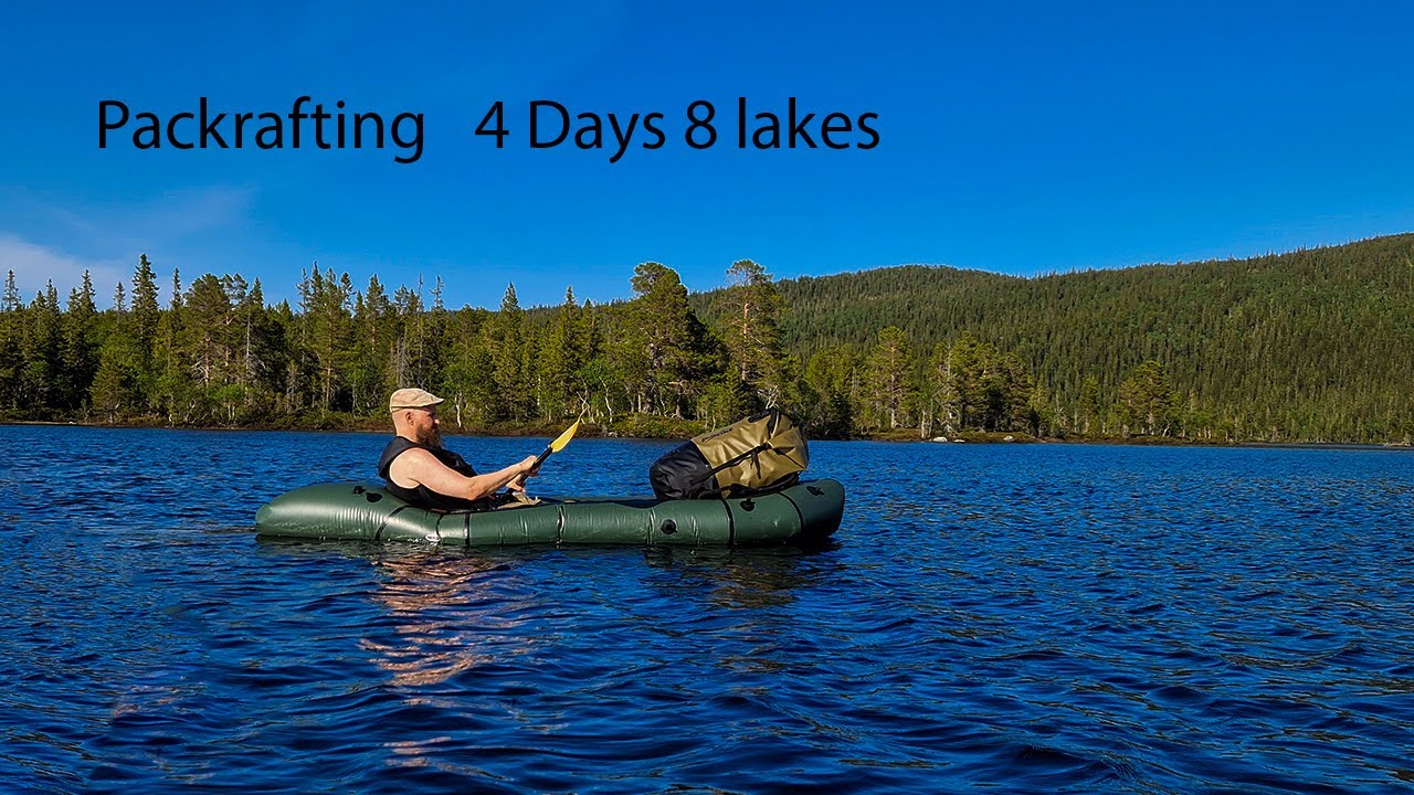 Day 1. Packrafting Blåfjella - Skjækerfjella nasjonalpark. 4 Days 8 lakes.